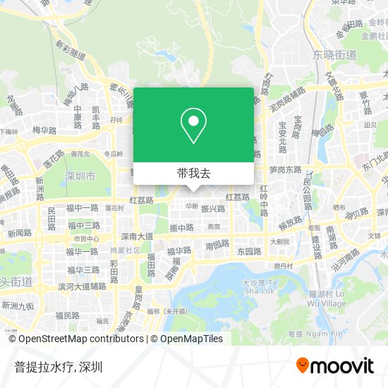 普提拉水疗地图
