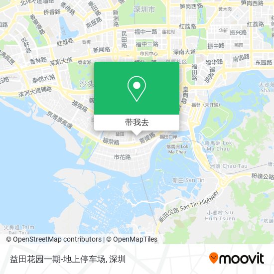 益田花园一期-地上停车场地图