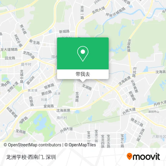 龙洲学校-西南门地图