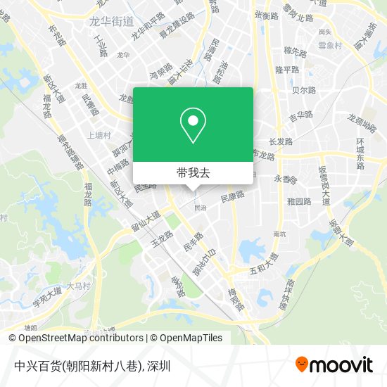中兴百货(朝阳新村八巷)地图