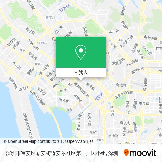 深圳市宝安区新安街道安乐社区第一居民小组地图