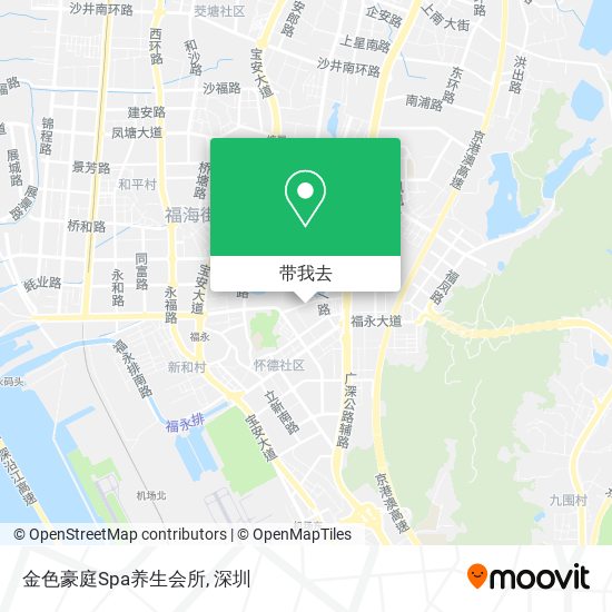 金色豪庭Spa养生会所地图