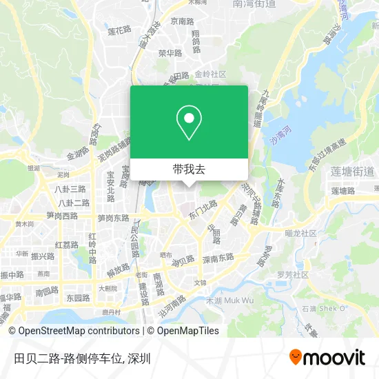 田贝二路-路侧停车位地图