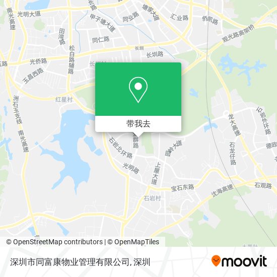 深圳市同富康物业管理有限公司地图