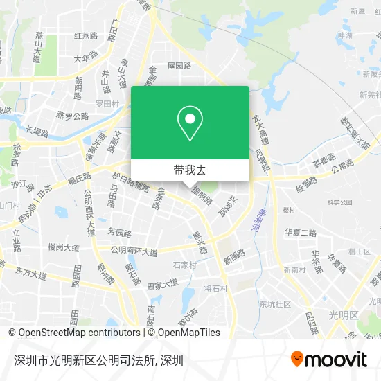 深圳市光明新区公明司法所地图