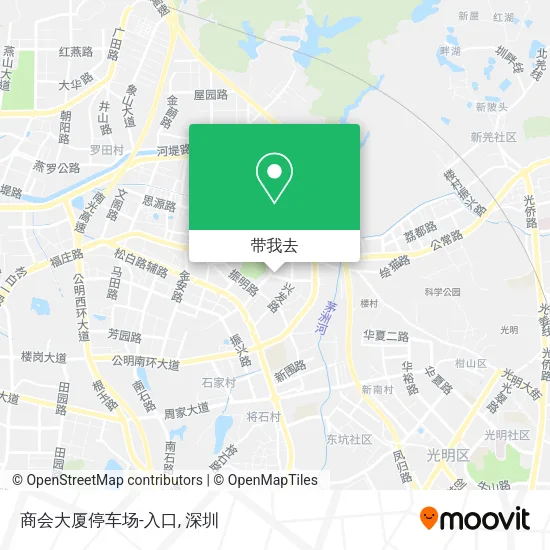 商会大厦停车场-入口地图