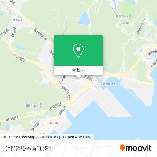 泊郡雅苑-东南门地图