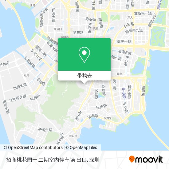招商桃花园一,二期室内停车场-出口地图