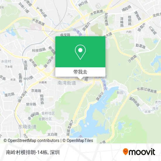 南岭村横排朗-14栋地图