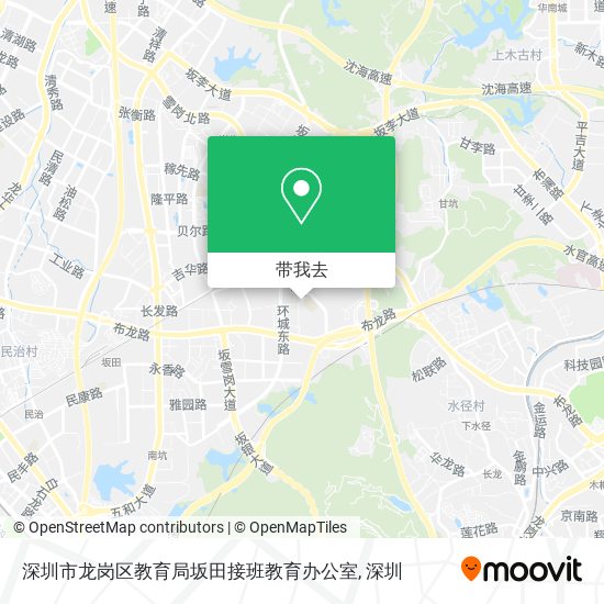 深圳市龙岗区教育局坂田接班教育办公室地图