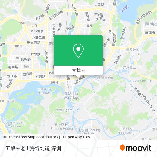 五般来老上海馄饨铺地图