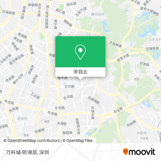 万科城-听湖居地图