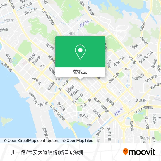 上川一路/宝安大道辅路(路口)地图
