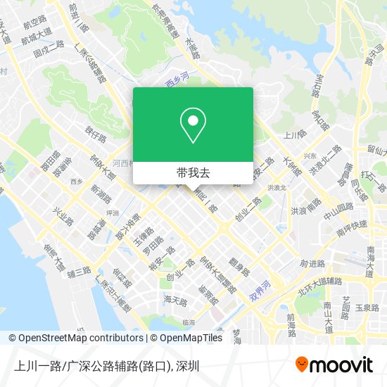 上川一路/广深公路辅路(路口)地图