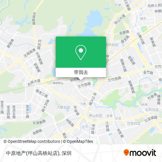 中原地产(坪山高铁站店)地图