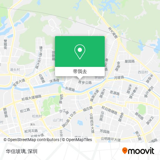华信玻璃地图