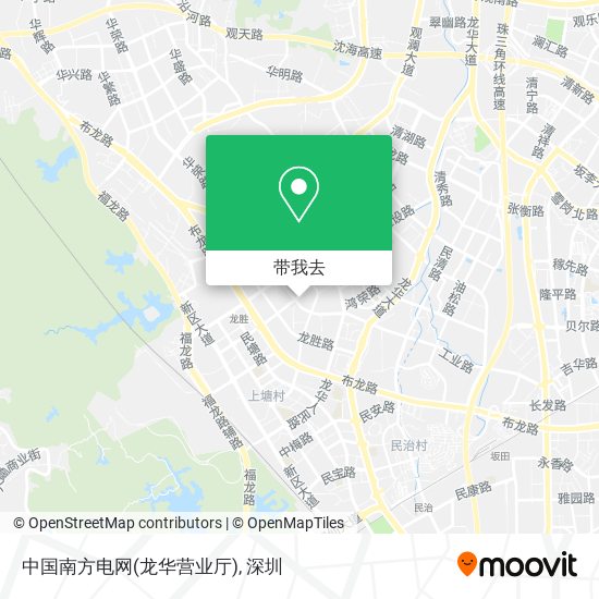 中国南方电网(龙华营业厅)地图