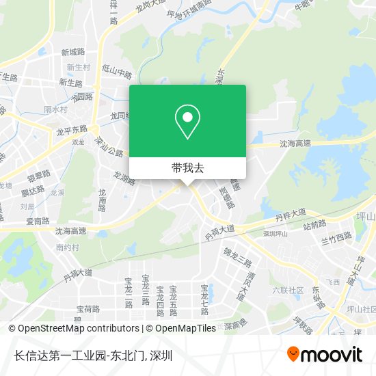 长信达第一工业园-东北门地图