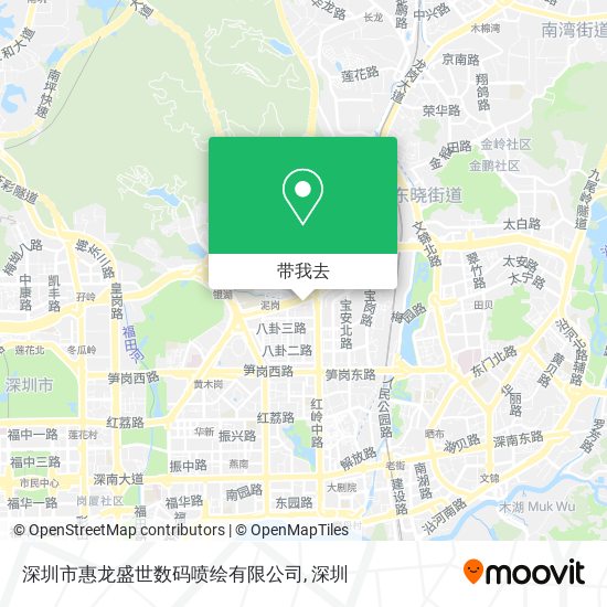 深圳市惠龙盛世数码喷绘有限公司地图