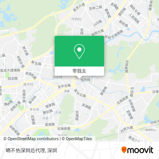 晒不热深圳总代理地图