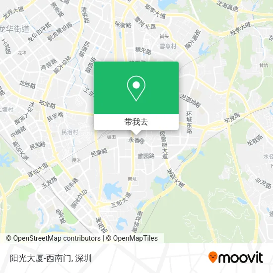阳光大厦-西南门地图