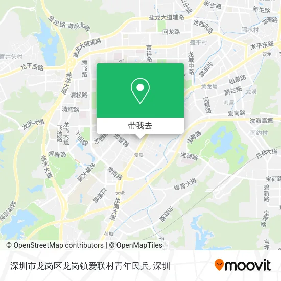 深圳市龙岗区龙岗镇爱联村青年民兵地图