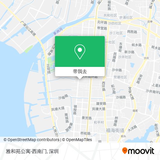雅和苑公寓-西南门地图