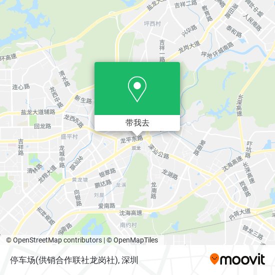 停车场(供销合作联社龙岗社)地图
