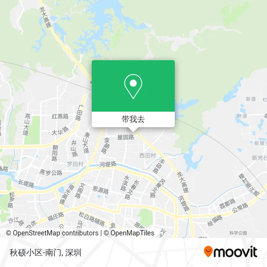 秋硕小区-南门地图