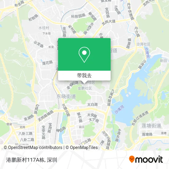 港鹏新村117A栋地图