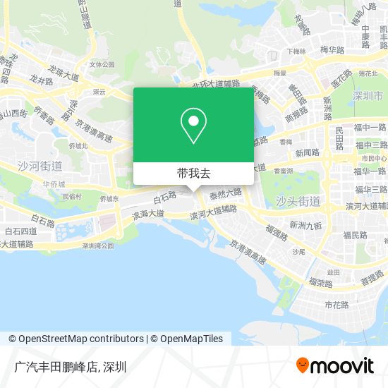 广汽丰田鹏峰店地图