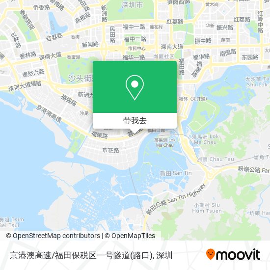 京港澳高速/福田保税区一号隧道(路口)地图