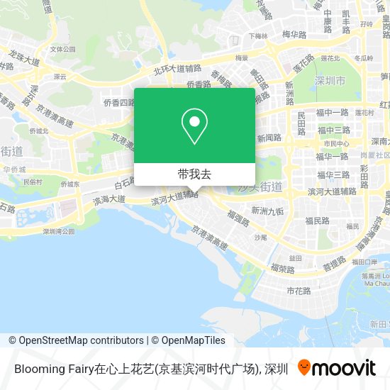 Blooming Fairy在心上花艺(京基滨河时代广场)地图
