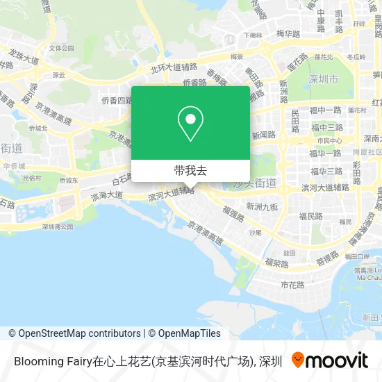 Blooming Fairy在心上花艺(京基滨河时代广场)地图
