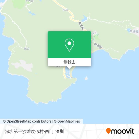 深圳第一沙滩度假村-西门地图