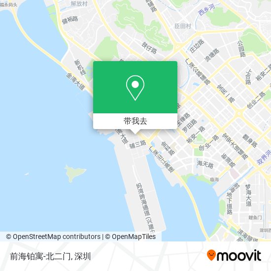 前海铂寓-北二门地图