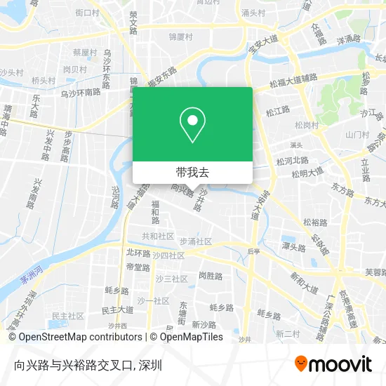 向兴路与兴裕路交叉口地图