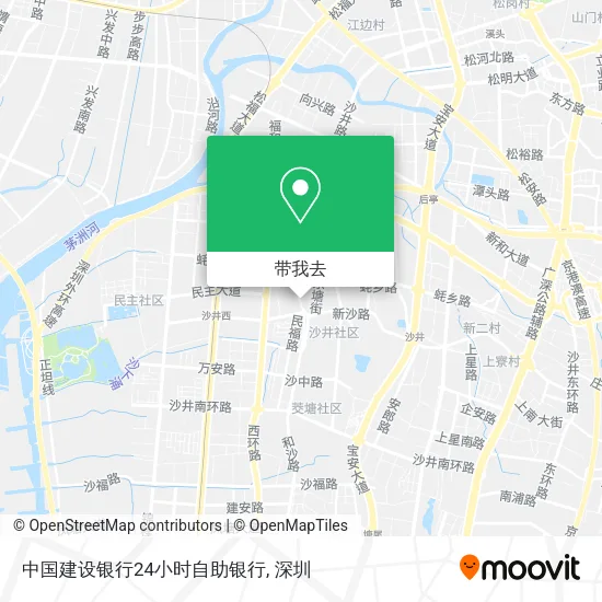 中国建设银行24小时自助银行地图