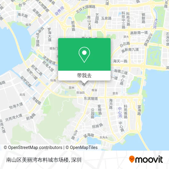 南山区美丽湾布料城市场楼地图