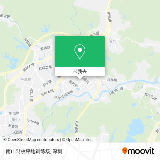 南山驾校坪地训练场地图