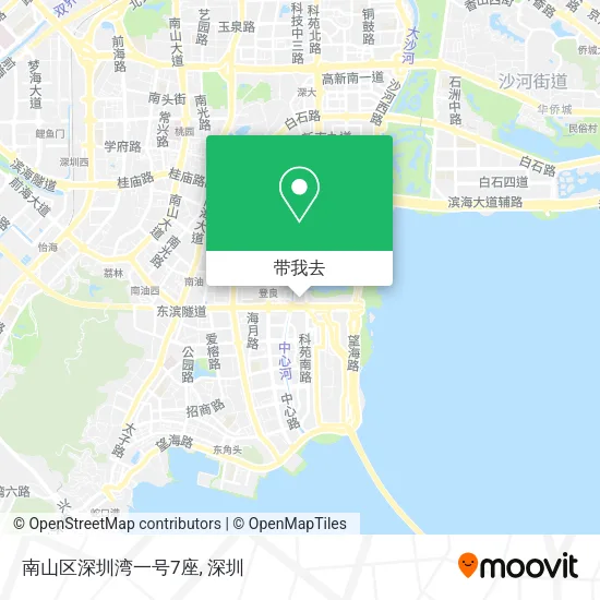 南山区深圳湾一号7座地图