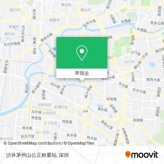 沙井茅州山公正称重站地图