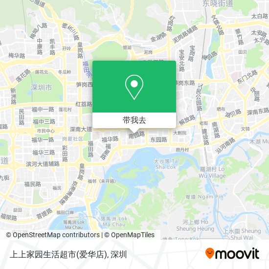 上上家园生活超市(爱华店)地图