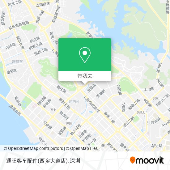 通旺客车配件(西乡大道店)地图