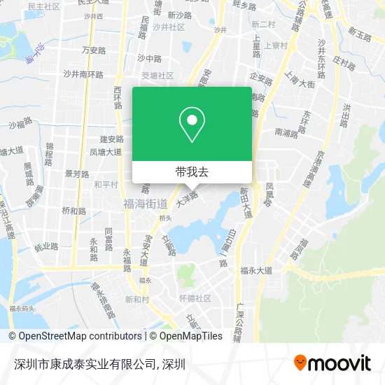 深圳市康成泰实业有限公司地图