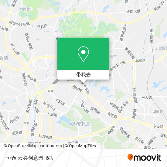 恒泰·云谷创意园地图