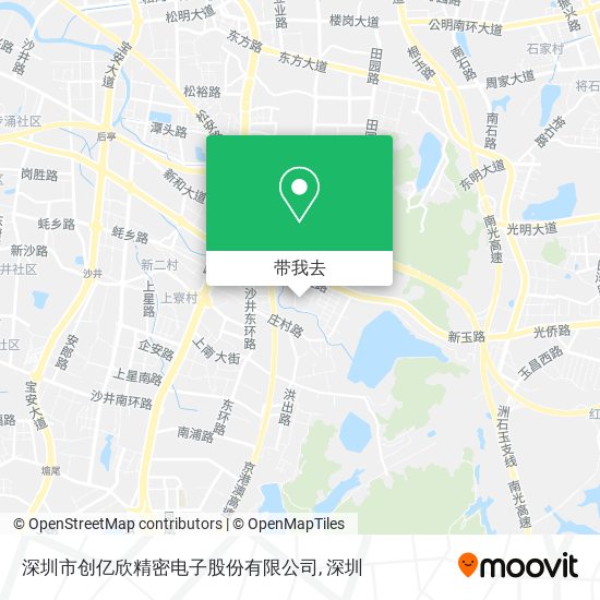 深圳市创亿欣精密电子股份有限公司地图