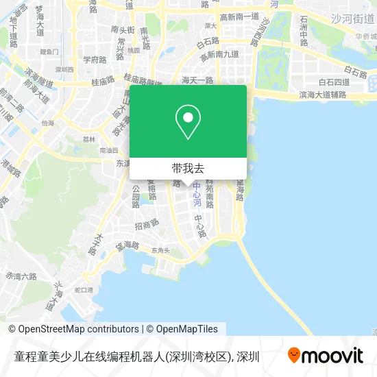 童程童美少儿在线编程机器人(深圳湾校区)地图