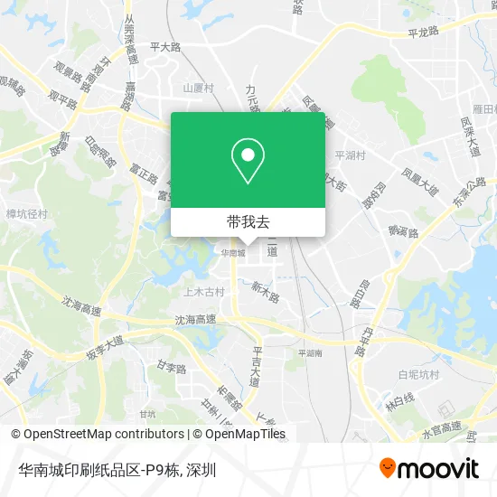 华南城印刷纸品区-P9栋地图