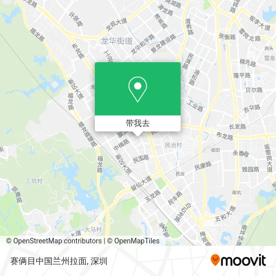 赛俩目中国兰州拉面地图